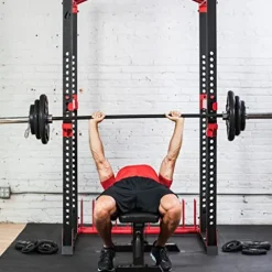 Lifeline Olympic Weight Plate Set with Bar and Collars Black