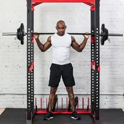 Lifeline Rubber Coated Pro Olympic Grip Weight Plate Set and Bar Black