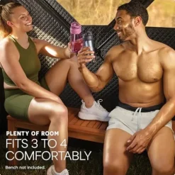 LifePro Outdoor Sauna Tent with Wood Stove Black