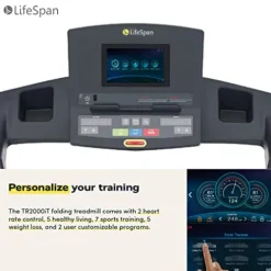 LifeSpan Fitness TR4000i Foldable Treadmill with Touchscreen Display Multi