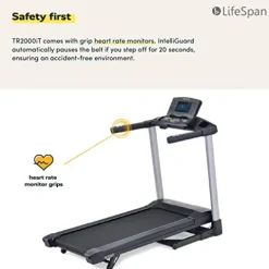 LifeSpan Fitness TR4000i Foldable Treadmill with Touchscreen Display Multi