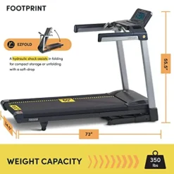 LifeSpan Fitness TR5500iM Home Treadmill Black