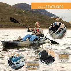 Lifetime 90958 Stealth Pro Angler 118 Fishing Kayak Timberline Camo