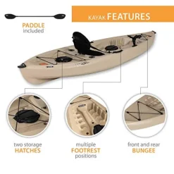 Lifetime 90806 Tamarack Angler 100 Fishing Kayak Tan