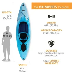 Lifetime Cruze 100 Sit-in Kayak 2-Pack Sky Fusion