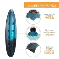 Lifetime Fishing Kayak Yukon Angler 116 Lightning Fusion