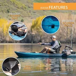 Lifetime Fishing Kayak Yukon Angler 116 Lightning Fusion