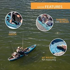 Lifetime Fishing Kayak Yukon Angler 116 Lightning Fusion