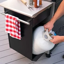 Lifetime Gas Grill and Wood Pellet Smoker Combo with WiFi and Bluetooth Control Black & Silver