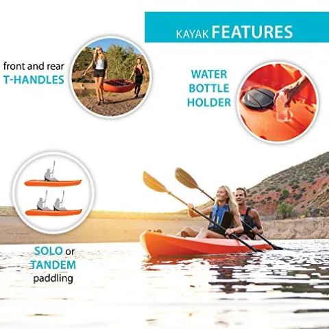 Lifetime Kokanee Sit-On-Top Kayak Orange