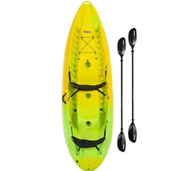 Lifetime Manta 100 Tandem Kayak with Paddles Yellow/Lime 10-Foot