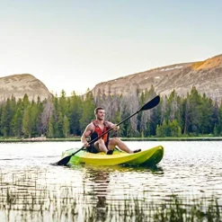 Lifetime Manta 100 Tandem Kayak with Paddles Yellow/Lime 10-Foot