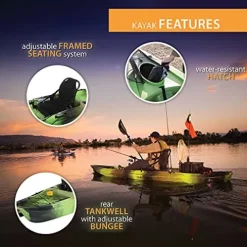 Lifetime Pro Angler 118 Fishing Kayak Gator Camo