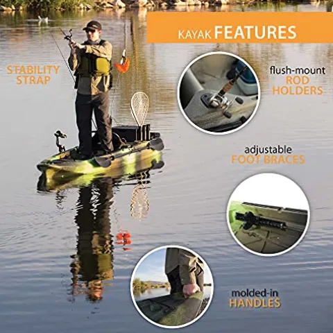 Lifetime Pro Angler 118 Fishing Kayak Gator Camo