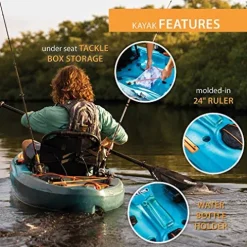 Lifetime Tamarack Pro 103 Sit-On-Top Kayak Greenish Blue