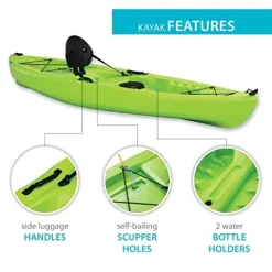 Lifetime Tioga Sit-On-Top Kayak with Paddle Lime