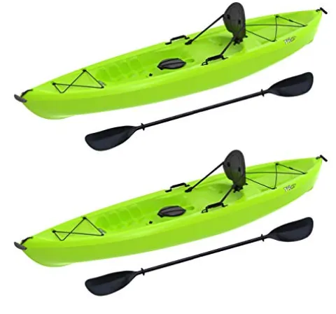 Lifetime Tioga Sit-On-Top Kayak with Paddle (2 Pack) Lime