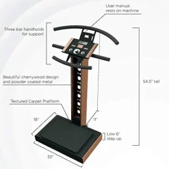 LifetimeVibe Whole Body Vibration Plate Cherrywood