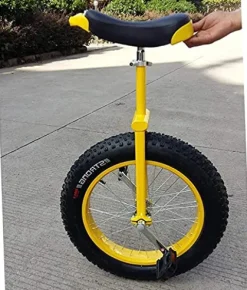 LJYT Unicycle 14-24 inch Perfect Beginner’s with Adjustable seat Alloy Rim and Extra-Thick Tires Size 20inch
