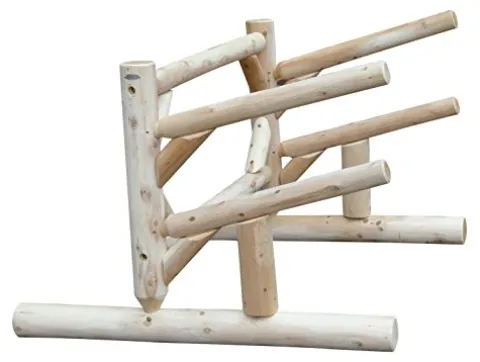 Log Kayak Rack 2 Place 1 Sided SUP Storage Rack Natural