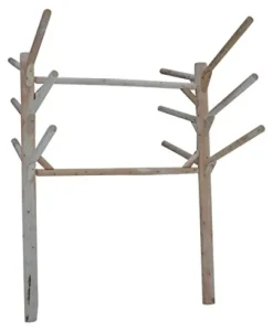 Log Kayak Rack 6 Place Kayak and SUP Board Rack Buried in Ground Unfinished