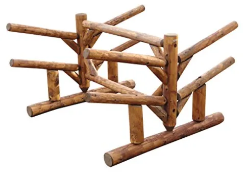 Log Kayak Rack 4 Place Paddle Board Storage Rack Canyon Brown