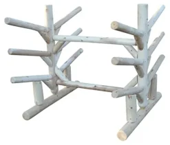 Log Kayak Rack 6 Place Paddle Board Storage Rack Unfinished