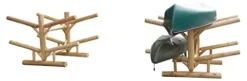 Log Kayak Rack 4 Place Unfinished