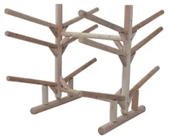 Log Kayak Rack Cedar 4 Kayak + 2 SUP Storage Rack Unfinished