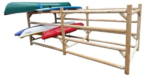 Log Kayak Rack Commercial Kayak Storage Rack Unfinished