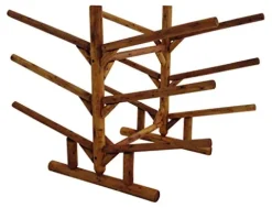 Log Kayak Rack Low 6 Place Kayak or SUP Rack Canyon Brown