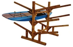 Log Kayak Rack Low 6 Place Kayak or SUP Rack Canyon Brown