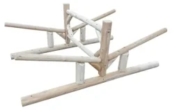 Log Kayak Rack Lowest 2-Canoe + 2-Kayak/SU Natural