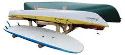 Log Kayak Rack Lowest 2-Canoe + 2-Kayak/SU Natural