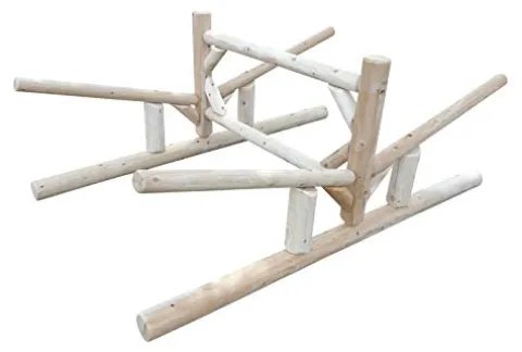 Log Kayak Rack Lowest 2-Canoe + 2-Kayak/SU Canyon Brown