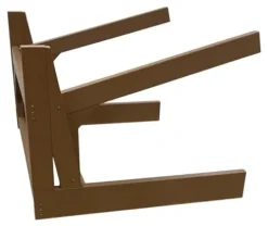 Log Kayak Rack Recycled Poly Kayak Rack Weatherproof Storage System Nutmeg Brown