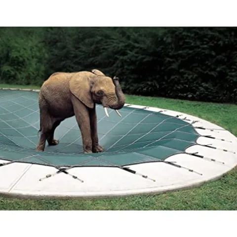 Loop – Loc 18′ x 38′ Rectangle Ultra-Loc III Solid In-Ground Pool Safety Cover Tan