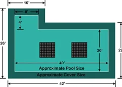 Loop – Loc In-Ground Pool Safety Cover 20′ x 40′ Rectangle Green