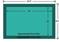 Loop – Loc Rectangle Loop-Loc II Super II Mesh Pool Safety Cover Green
