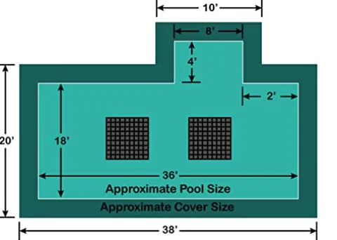 Loop – Loc Ultra-Loc III Solid In-Ground Pool Safety Cover Green