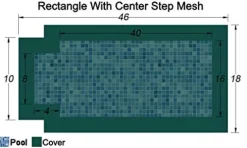 Loop Loc Rectangle Pool Safety Cover Green