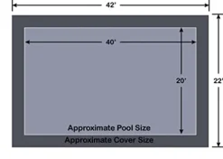 Loop-Loc Aqua-Xtreme Mesh Pool Safety Cover Brown