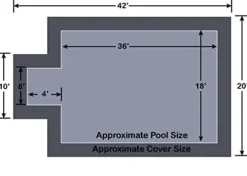 Loop-Loc Aqua-Xtreme Mesh Pool Safety Cover Steel Gray