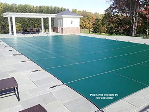 Loop-Loc Green Mesh Safety Pool Cover 16′ x 24′