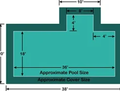 Loop-Loc Pool Safety Cover Green 18′ x 36′ Rectangle