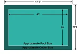 Loop-Loc Rectangle Loop-Loc II Super Dense Mesh Pool Safety Cover Green