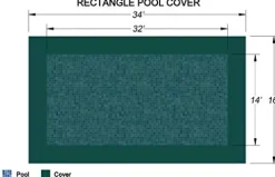 Loop-Loc Rectangle Loop-Loc II Super Mesh Safety Cover 14′ x 32′