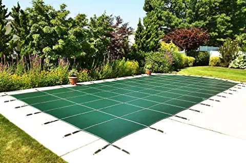 Loop-Loc Rectangle Safety Pool Cover Green