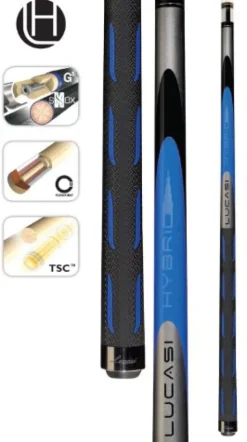 Lucasi Hybrid L-H10 Original Genesis Golf Style Cue Blue