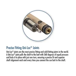 LUCASI LZC33 Custom Billiards Pool Cue Stick – Zero Flex Low Deflection Shaft